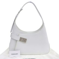 【本物保証】 布袋付 サルヴァトーレ フェラガモ SALVATORE FERRAGAMO ホーボーバッグ ガンチーニ 215492 767781 ショルダーバッグ カーフ