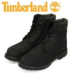 Timberland (ティンバーランド) 8658A 6in PREM WP BT 6インチプレミアムウォータープルーフブーツ レディース Black TB418 US7-約24.0cm