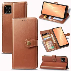 新品 AQUOS sense4 docomo SH-41A sense5G SH-53A au SHG03 sense4 lite sense4 basic ケース 手帳型 ノートブック携帯電話の保護スリーブシンプルな丸いボタンの携帯電話ケース多機能携帯電話ホ