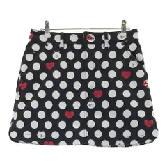 サイズ：0 PEARLY GATES パーリーゲイツ ;×LINE ストレッチスカート ライン ドット柄 ネイビー系 [240101491749] ゴルフウェア レディース ストスト