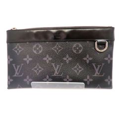 ≪値下げ≫ 【中古】LOUIS VUITTON ルイヴィトン M44323 ポシェット ディスカバリーPM モノグラム エクリプス ブラック クラッチバッグ メンズ A2403541 【無料ギフトラッピング承ります】