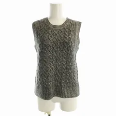 ランバン LANVIN Collection ベスト グレー ニット 38 ダークグレー 2692870 /EE