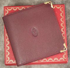 極美品✨【Cartier カルティエ マストライン 二つ折り財布】ボルドー / 付属品あり✨