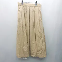 ◇ 31 Sons de mode トランテアン ソン ドゥ モード 膝下丈 フレア スカート サイズ38 ベージュ系 レディース E  【1407020045933】