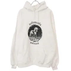 369【超希少】ヴェトモン☆ユニコーンプリント入りパーカー ラメロゴ 刺繍入り 入荷☆ VETEMENTS 2021SS MAGIC UNICORN HOODIE | カインドオル