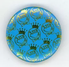 【中古】バッジ・ピンズ(男性) 三代目J Soul Brothers(3JSB・金/背景：水色) BLUE PLANET 缶バッジ 「三代目J Soul Brothers LIVE TOUR 2015“BLUE PLANET”」