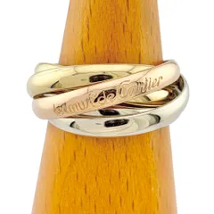 【希少】カルティエ トリニティーリング 5連　K18 ゴールド　箱付き Cartier カルティエ トリニティ 5連 リング 指輪 12号 18金 K18