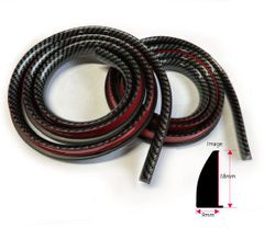 片側9mm 1.5M 2本セット カーボン柄 フェンダーモール 在庫処分