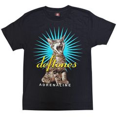 【土日も発送】Deftones デフトーンズ 猫 メンズ レディース ロックＴシャツ バンドＴシャツ ブラック 半袖 RockYeah