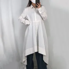 COS(コス) COS 白 ロング シャツ ワンピース S 250530