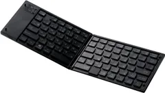 590 エレコム キーボード Bluetooth 折りたたみ マルチペアリング ポインティングデバイス付 ブラック TK-FLP01PBK