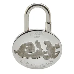 エルメス カデナ バッグチャーム 地中海モチーフ シルバー 中古品(23014※