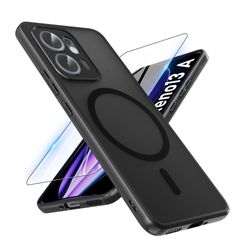 【数量限定】耐衝撃 ケース(ガラスフィルム付き・MagSafe対応) 薄型 耐衝撃 A 柔らかい手触り半透明 OPPO OPPO Reno13 A Reno13 専用 カバー 黄ばみなし 先行発売】YXHH新登場 指紋防止 衝撃吸収ポケット内蔵 【2025年度