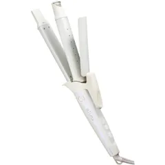 テスコム ヘアアイロン カールアイロン コテ 32mm ストレート/カール 2way マイナスイオン 海外対応 TW553B-W