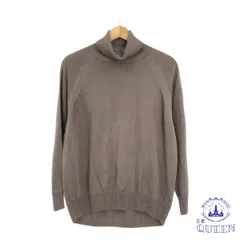 ☆美品☆ URBAN RESEARCH アーバンリサーチ トップス セーター タートルネック ゆったり 長袖 レディース ベージュ Free 日本製 901-13050 送料無料 古着