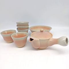 萩焼 急須と茶碗セット 木箱付き - メルカリ