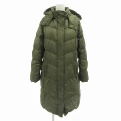 ユニクロ UNIQLO プレミアムダウンコート 中綿ジャケット ブルゾン ロング XL カーキ /FF 1110