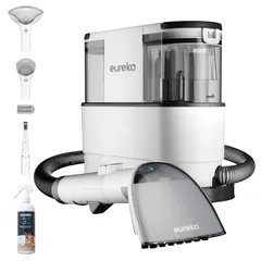 400W強力吸引 絨毯洗浄 自動洗浄 車 シート NEY100 掃除 スチームクリーナー カーペットクリーナー ソファ 車内掃除機 乾湿両用 EUREKA 布洗浄機 お湯対応可能 【2024新登場・カーペットクリーナー】 洗浄剤付属 三つブラシ