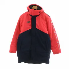 ニューバランス NEW BALANCE パデッドハーフコート ベンチコート 中綿ジャケット フーディー ロング アウター 150cm ネイビー JJJF9488 /NQ