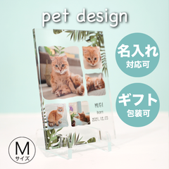 オーダーメイド pet フォトパネル 【Mサイズ】  にゃんこ 家猫 家族