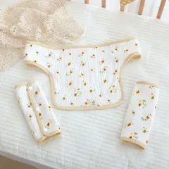 ☆ ハナ ☆ ベビー 抱っこ紐 よだれカバー ysbabyg5242 抱っこひも よだれカバー よだれパッド 抱っこ紐 カバー サッキングパッド おんぶ紐 リバーシブル 綿 コットン ガーゼ スナップボタン 着脱 簡単 汚れ防止 ベビー 赤ちゃん ベビーカー