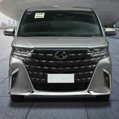 【送料無料】23年モデル トヨタ ALPHARD 40系 前杠デコレーション ABS製【シルバー】3個セット【車両専用】CX02