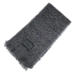 LOEWE ロエベ モヘア＆ウール マフラー グレー ユニセックス 中古