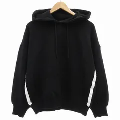 ズッカ zucca 美品 パーカー フーディ プルオーバー 長袖 M 黒 ブラック /AEのサムネイル