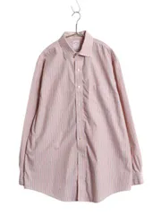 【お得なクーポン配布中!】 ブルックスブラザーズ ストライプ 長袖 シャツ メンズ L 程 長袖シャツ ワイシャツ ノーアイロン ビジネス ポケット付き マルチカラー 薄手