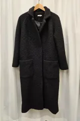 GANNI ガニー チェスターコート WOOL混 サイズS/M ゆったり 美品 GANNI コート アウター 「GANNI（ガニー）」 Tech Seersucker