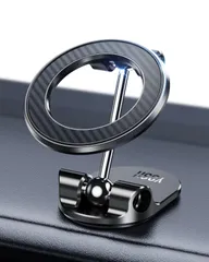 【数量限定】ケース 対応 Magsafe Magsafe 15/14/13/12シリーズ iPhone For N55磁石20個 磁力強化 粘着力アップ 認定された両面テープ 可動域拡大 360度調整 長い金属製支え棒 カーボンファイバーデザイン 折りたたみ