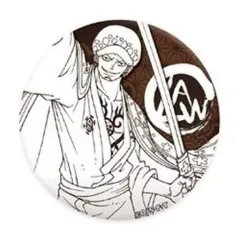 【中古】バッジ・ピンズ トラファルガー・ロー(白抜き) 「ワンピース KirieArt 缶バッジ」