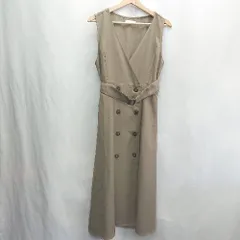 ◇ ◎ ⊇ ㈱ファッションクロス 膝下丈 ワンピース サイズF カーキ系 レディース E  【1502060049634】