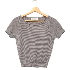JOHN SMEDLEY(ジョンスメドレー) 半袖カットソー サイズSML レディース美品  - 黒×白 ボーダーのサムネイル