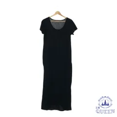 ☆美品☆ simplicite シンプリシテェ ワンピース 半袖 ロング丈 カジュアル レディース ブラック 901-3264 送料無料 古着