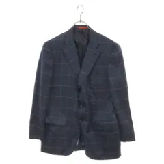 ISAIA (イザイア) ×UNITED ARROWS ユナイテッド アローズ チェック 3Bテーラードジャケット ネイビーのサムネイル