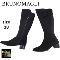 BRUNOMAGI ブルーノマリ ロングブーツ ブラック 38 レディース