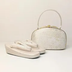 草履バッグセット 帯地 シルバー 紗織ブランド 振袖 フォーマル S/M/L/LLサイズ H1