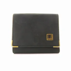 ダンヒル dunhill コインケース 小銭入れ ボックス型 黒 ブラック /NQ ■GY99