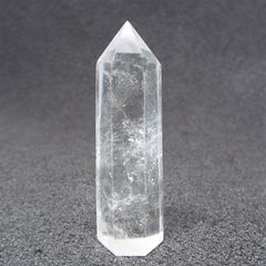 天然石 天然水晶 ポイント 六角柱 クォーツ 原石 置物 パワーストーン インテリア 置物 PO091