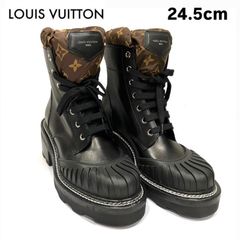 LOUIS VUITTON ルイヴィトン LVボブール ライン アンクルブーツ レディース 38 24.5cm
