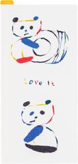 【在庫処分】ほぼ日手帳 北村人/ほぼ日の下敷き Love it（Panda） weeksサイズ用 手帳アクセサリー