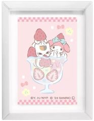 [중고] 입상·장식품 냥코 선생님 × 마이 멜로디 A [아트 프레임 컬렉션 나츠메 친구장 × 산리오 캐릭터즈]
