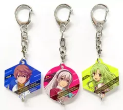 【中古】キーホルダー [単品] 特務支援課(ロイド、エリィ、キーア) 連結アクリルチャーム3種セット 「PS4ソフト 英雄伝説 零の軌跡：改 電撃スペシャルパック 軌跡シリーズ15周年記念EDITION」 同梱特典