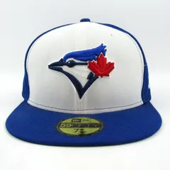 ニューエラ キャップ トロント・ブルージェイズ 59FIFTY MLB 帽子 野球 応援グッズ メンズ 59.6cmサイズ ブルー NEW ERA 【中古】