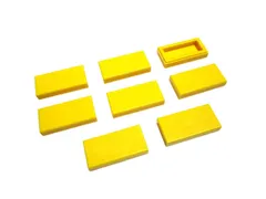 レゴ★未使用！黄色の１×２タイル８点セット