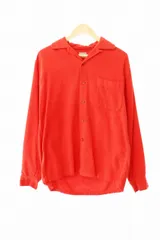 マックレガー マクレガー McGREGOR ヴィンテージ VINTAGE 50s 60s USA製 開襟 オープンカラー 長袖 シャツ S 赤 レッド ブランド古着ベクトル 中古●250312