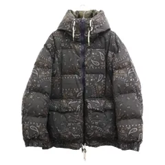Sacai (サカイ) 23AW bandana-print padded zip-up jacket 23-03149M パデッドジャケット ダークグレーのサムネイル