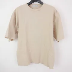 17SS WRAPINKNOT ラッピンノット メンズ トップス 半袖コットン クルーネック 無地ニット BEIGE 3のサムネイル