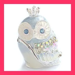 【スタッフおすすめ！】クリスタルジュエリーボックスのトップブランド ピィアース * クラウンフクロウ フェアリーブルー * ピィアース公式ネットショップ でしか買えない限定カラー* ex516-1 【ピィアース直営ショップ】